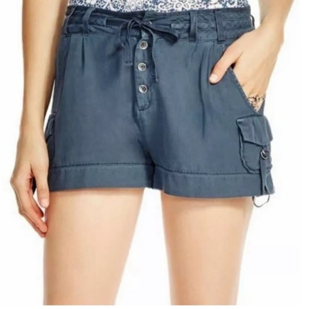 Free People Melvin High Rise Cargo‎ SZ 4 Navy Shorts